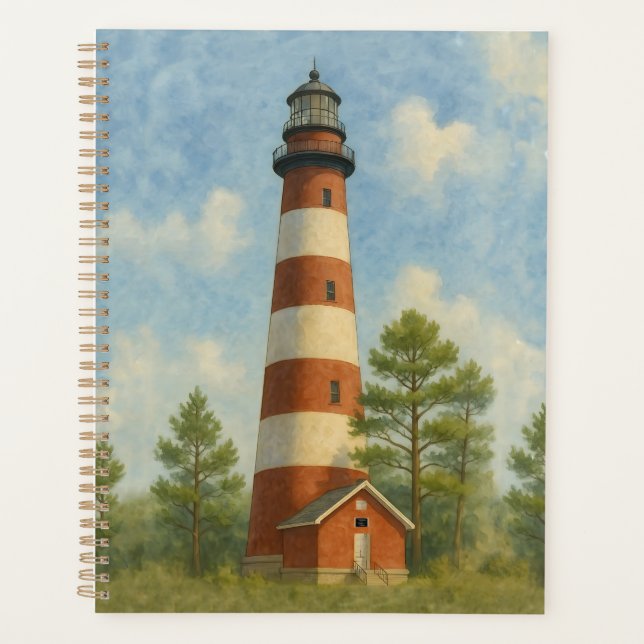 Assateague Lighthouse Watercolor Planer (Vorderseite)
