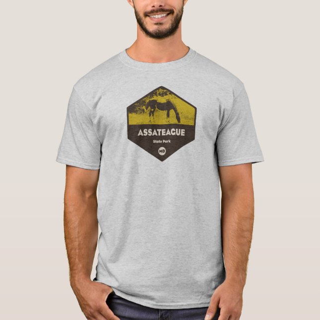 Assateague Staat Park Maryland T-Shirt (Vorderseite)