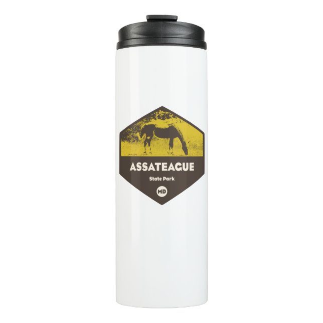 Assateague Staat Park Maryland Thermosbecher (Vorderseite)