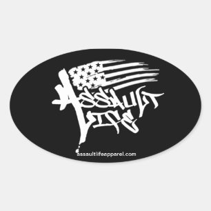 Assault Life - Aufkleber der US-Flagge