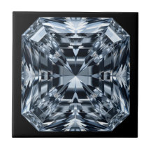 Asscher-Cut Diamond Macro - Spiegelhalle