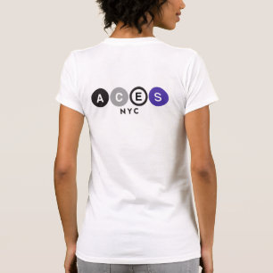 Asse NYC unterstützen Stadt Scape Front T-Shirt