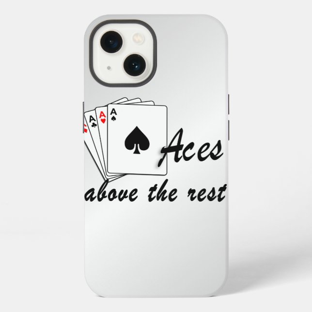 Asse über dem Rest Silber iPhone Hülle (Rückseite)