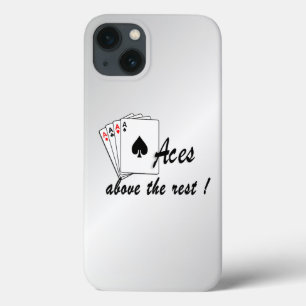 Asse über dem Silber der Erholung Case-Mate iPhone Hülle