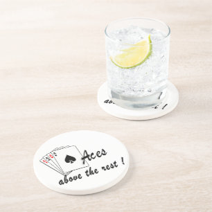 Asse über der Erholung Getränkeuntersetzer