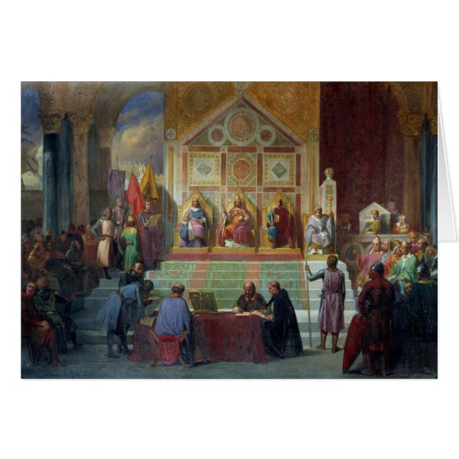 Assemblée des croisés dans Ptolemais en 1148, 1840 (Devant horizontal)