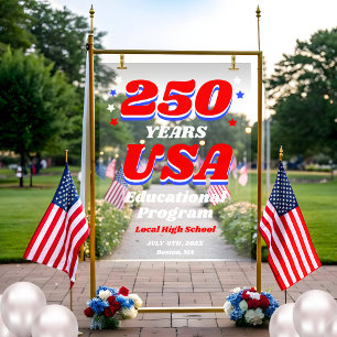 Assemblée scolaire patriotique de 250 ans USA Bien