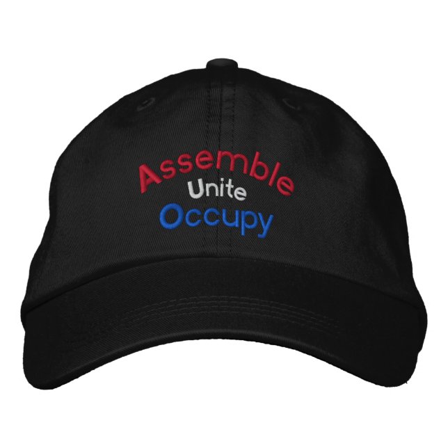 Assememble Occupy bestickte Cap Kappe (Vorderseite)