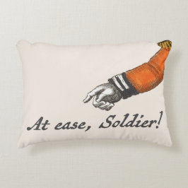 Asseyez-vous Soldat Pointeur Accent Main Coussin
