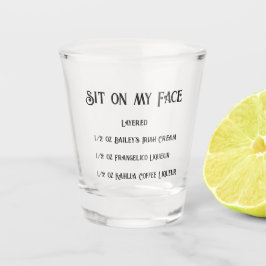 Asseyez-vous sur mon visage nouveauté verre tourné