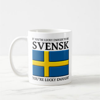 Assez chanceux pour être Mug suédois Svensk