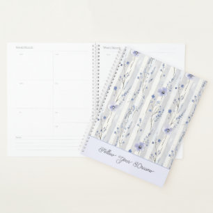 Assez Chic Fleurs Lavande Rayures 