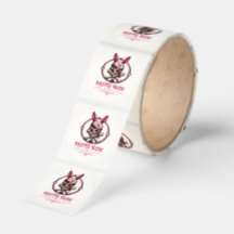 Assez Toxique Autocollant Lapin Crâne Style |