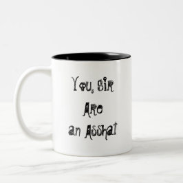 Asshat-Tasse Zweifarbige Tasse