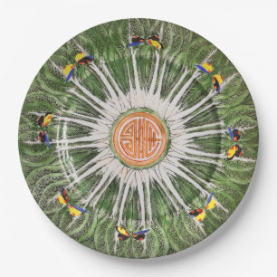 Assiette à dîner Famille Vert Chinoiserie
