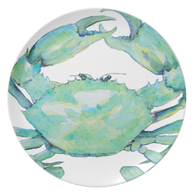Assiette Crabe bleu (Devant)