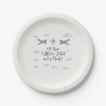 Assiette de Baby Shower de l'Armée de l'Air Petit