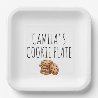 Assiette de cookies personnalisée