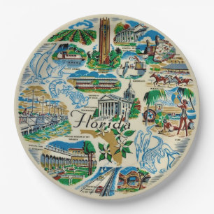 Assiette de fête Attractions Floride