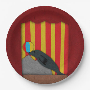 Assiette de fête d'anniversaire à thème cirque