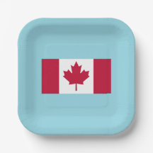 Assiette de fête de la fête du Canada