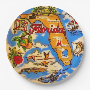 Assiette de fête de l'État de Floride