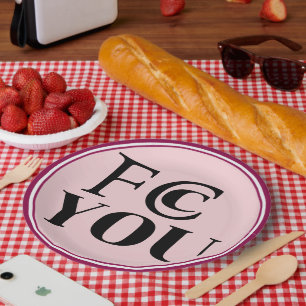 Assiette en carton FCC YOU