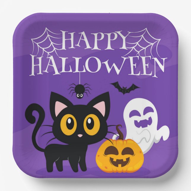 Assiette en carton-Halloween (Recto)