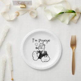 Assiette en carton Popeye