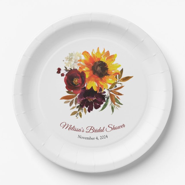 Assiette en carton Tombez amoureux (Devant)