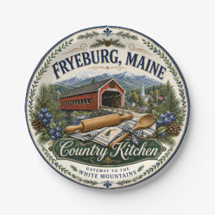 Assiette en melamine Fryeburg Maine Country Kitche
