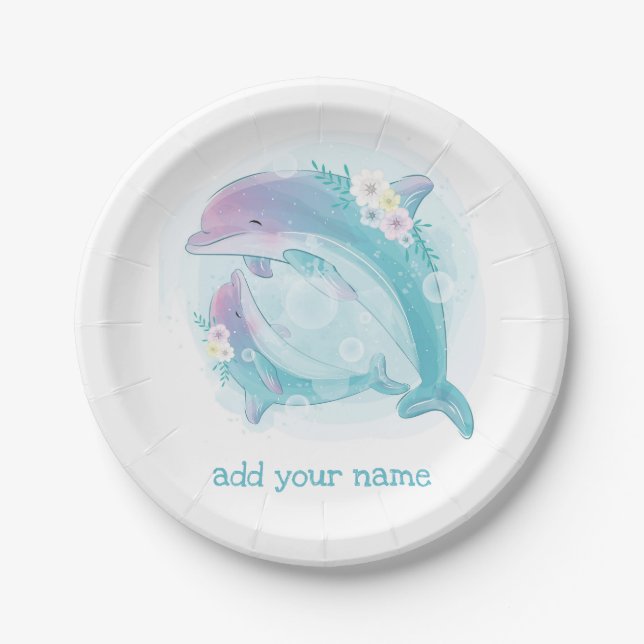 ASSIETTE EN PAPIER: ANNIVERSAIRE DES ENFANTS : DOL (Devant)