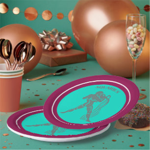 Assiette en papier Aquarius