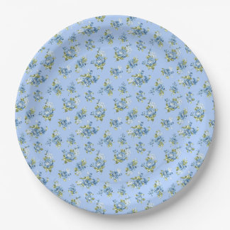 Assiette en papier bleu pour mariage grandmillenni