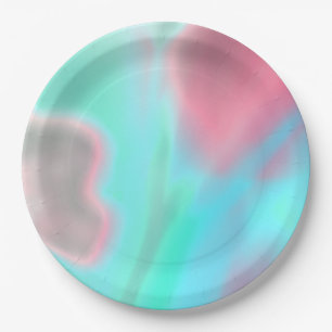 Assiette en papier Couleurs Douces