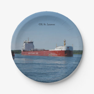 assiette en papier CSL St. Laurent