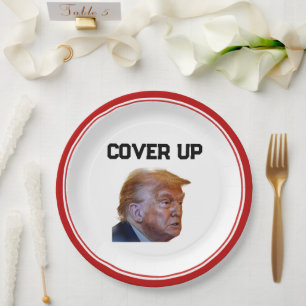 Assiette En Papier De Déguisement De Trump