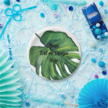 Assiette en papier de jardin