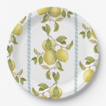 Assiette en papier Lemon Dance