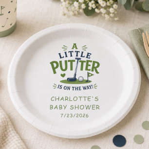 Assiette en papier Little Putter Baby Shower