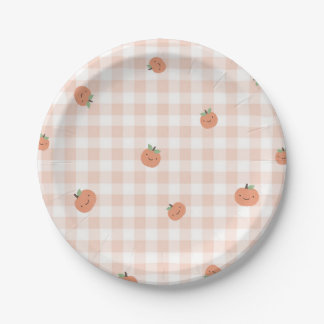 Assiette en papier Orange automne - Vaisselle de t