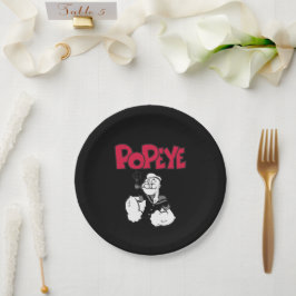 Assiette en papier Popeye