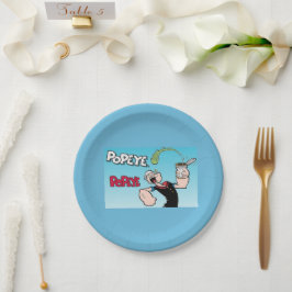 Assiette en papier Popeye
