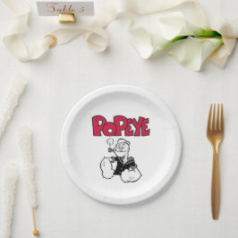Assiette en papier Popeye