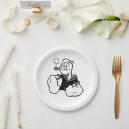 Assiette en papier Popeye