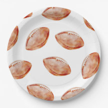 Assiette en papier pour fête de football