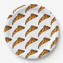 Assiette en papier pour fête de pizza