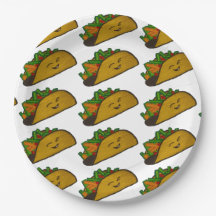 Assiette en papier pour fête tacos