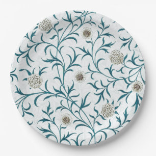 ASSIETTE EN PAPIER: WILLIAM MORRIS : FLORAL