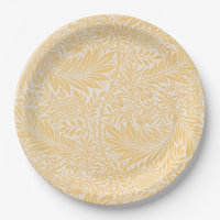 ASSIETTE EN PAPIER: WILLIAM MORRIS : LARKSPUR
